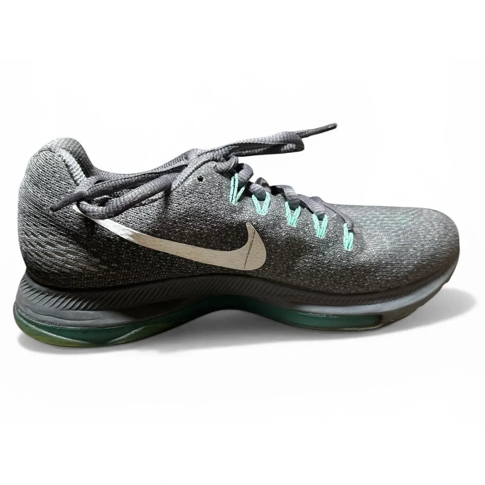 Nike Zoom Pegasus 34 Womens 6 Gray Green Running Shoes 878671-003‎